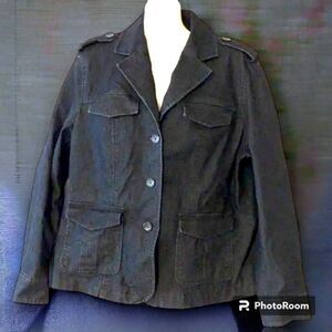 Attention Size 16 Dark Wash Jean Jacket